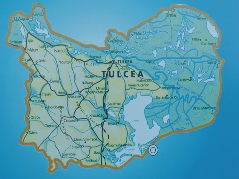 CIMG1404 Map Tulcea jurisdiction with Danube Delta