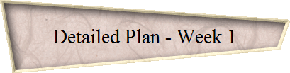 Detailed Plan - Week 1